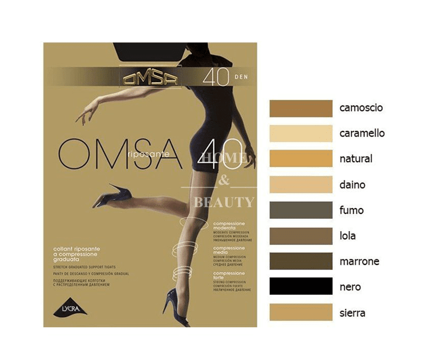 Колготки OMSA Omsa 40den daino 5XL