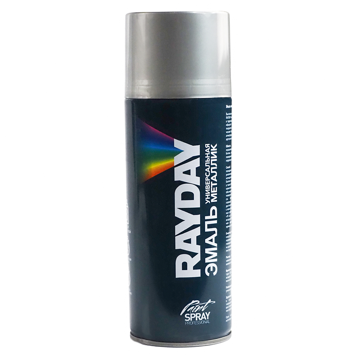 Краска аэрозольная металлик Rayday RD-019, 520 мл, хром