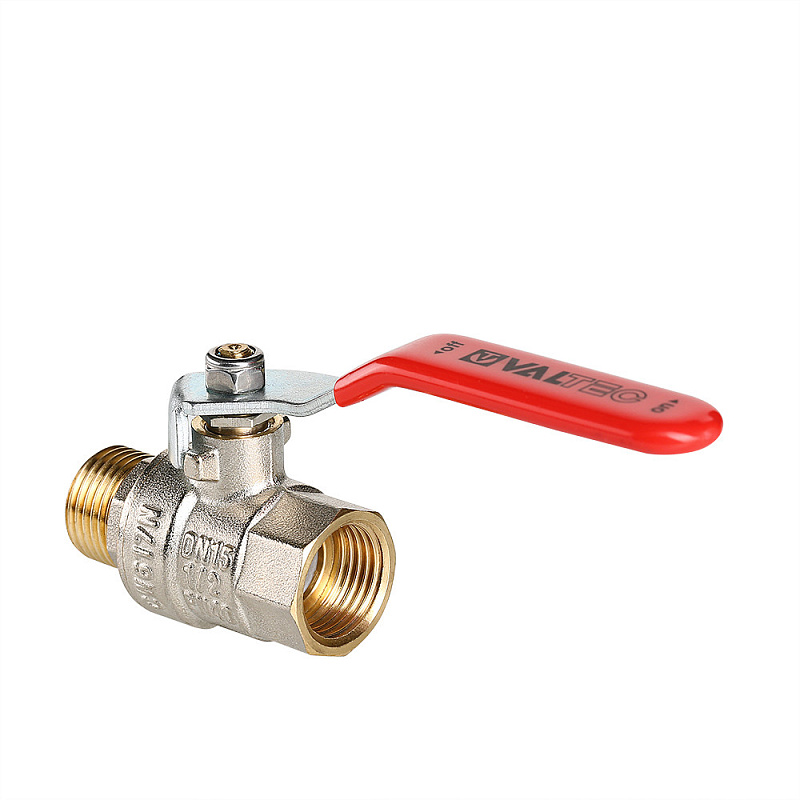 Кран шаровой Valtec BASE, стальная рукоятка 1/2" вн.-нар.