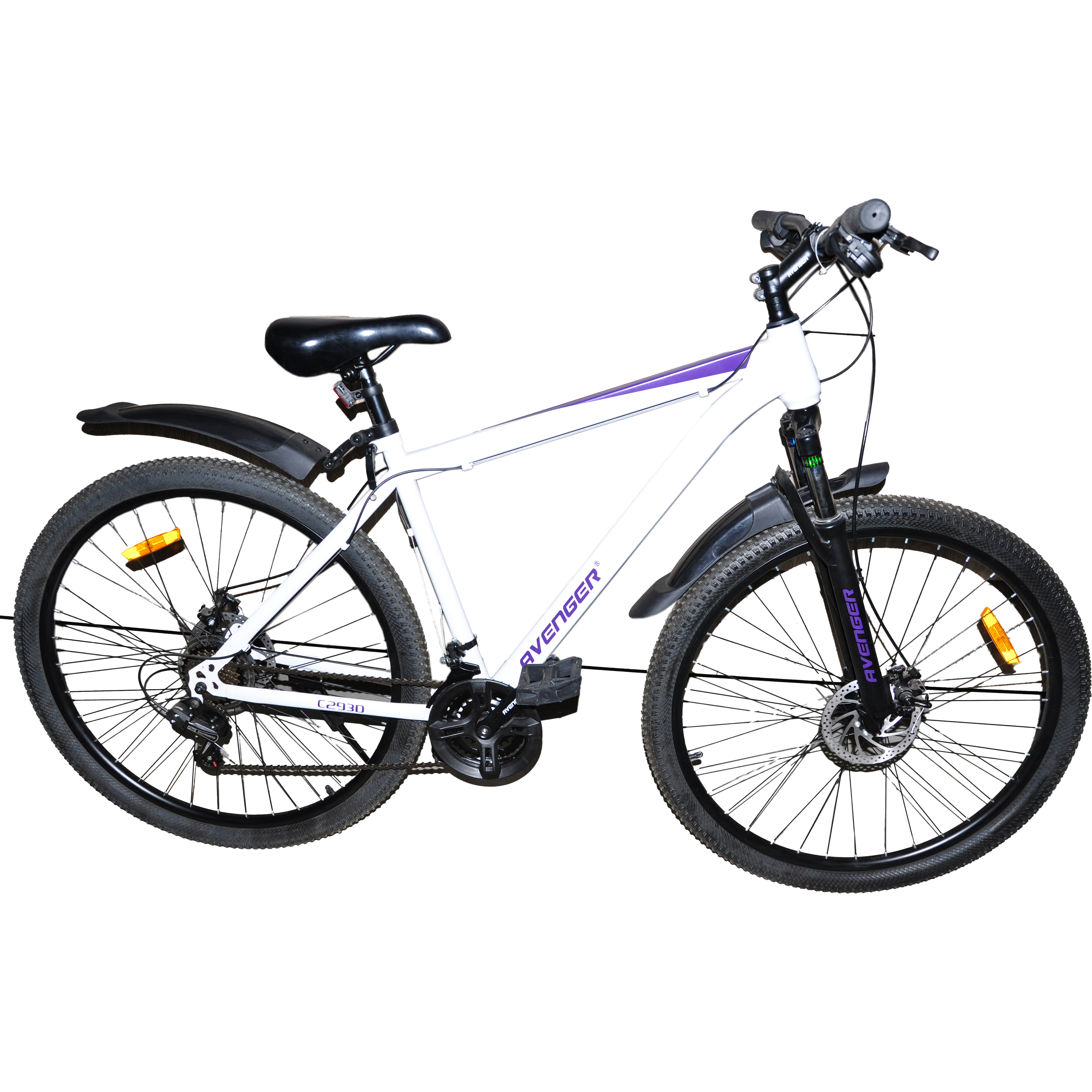 Велосипед 29" AVENGER C293D(белый/фиолетовый)