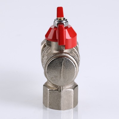 Кран шаровой Valtec BASE угловой с полусгоном 3/4" вн.-нар.