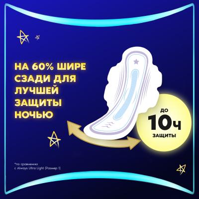 Прокладки гигиенические ароматизированные ALWAYS Ultra Night экстра защита Single 6шт