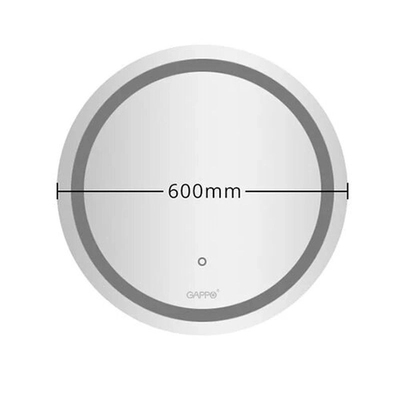 Зеркало для ванной комнаты (G603) Gappo-d600mm с подсветкой