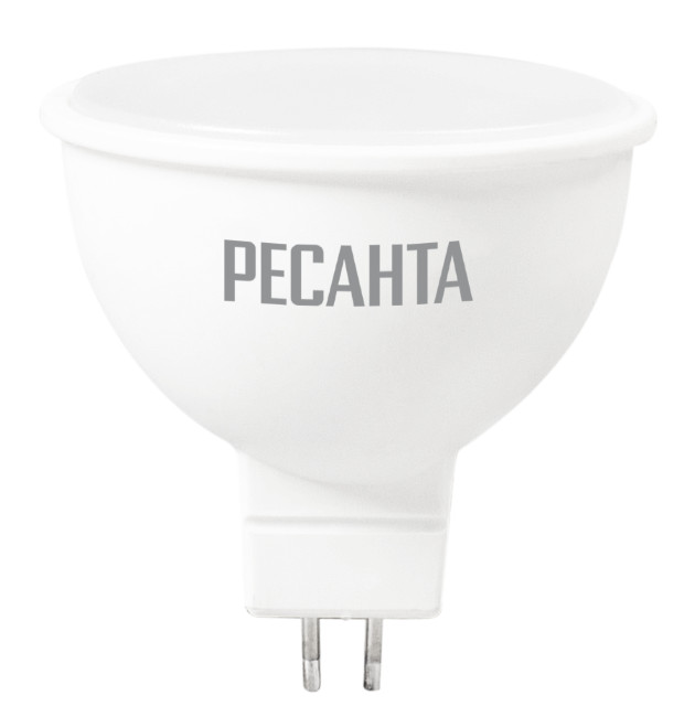 Лампа светодиодная LL-R-MR16-7W-230-4K-GU5.3 (рефлектор, 7Вт, нейтр., GU5.3) Ресанта 76/1/24