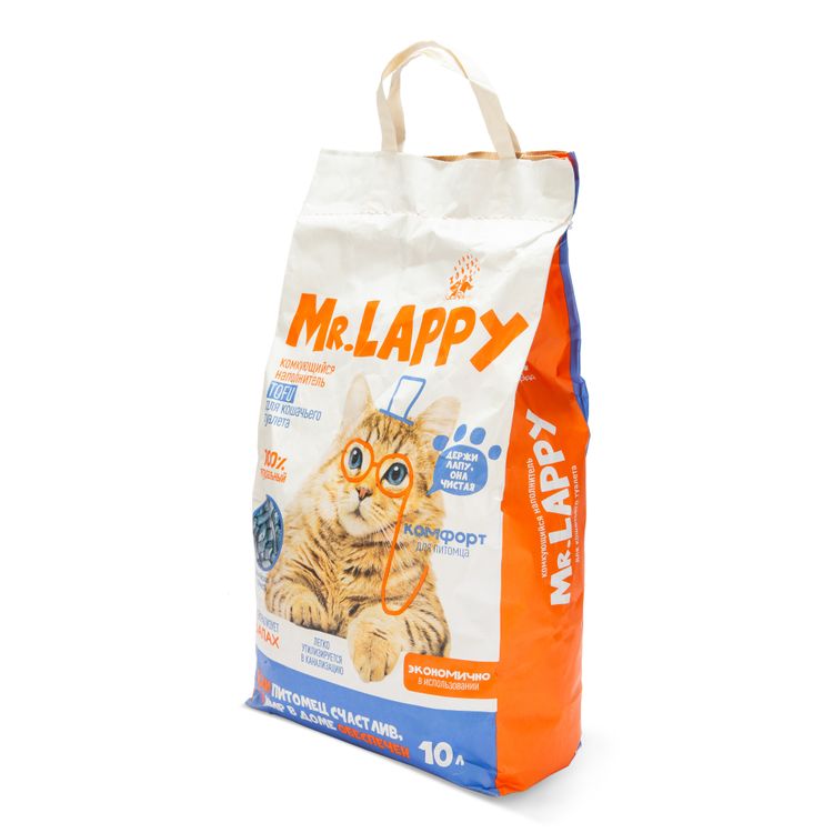 Наполнитель комкующийся Mr.LAPPY TOFU Альпийская свежесть, 10 л (5 кг)