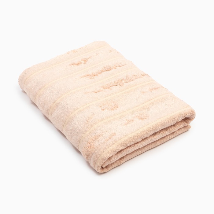 Полотенце махровое "Этель" Bamboo Biege 70х130 см, 450гр/м2