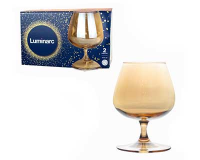 Набор бокалов для коньяка LUMINARC 2 шт, 400 мл, Золотой мед