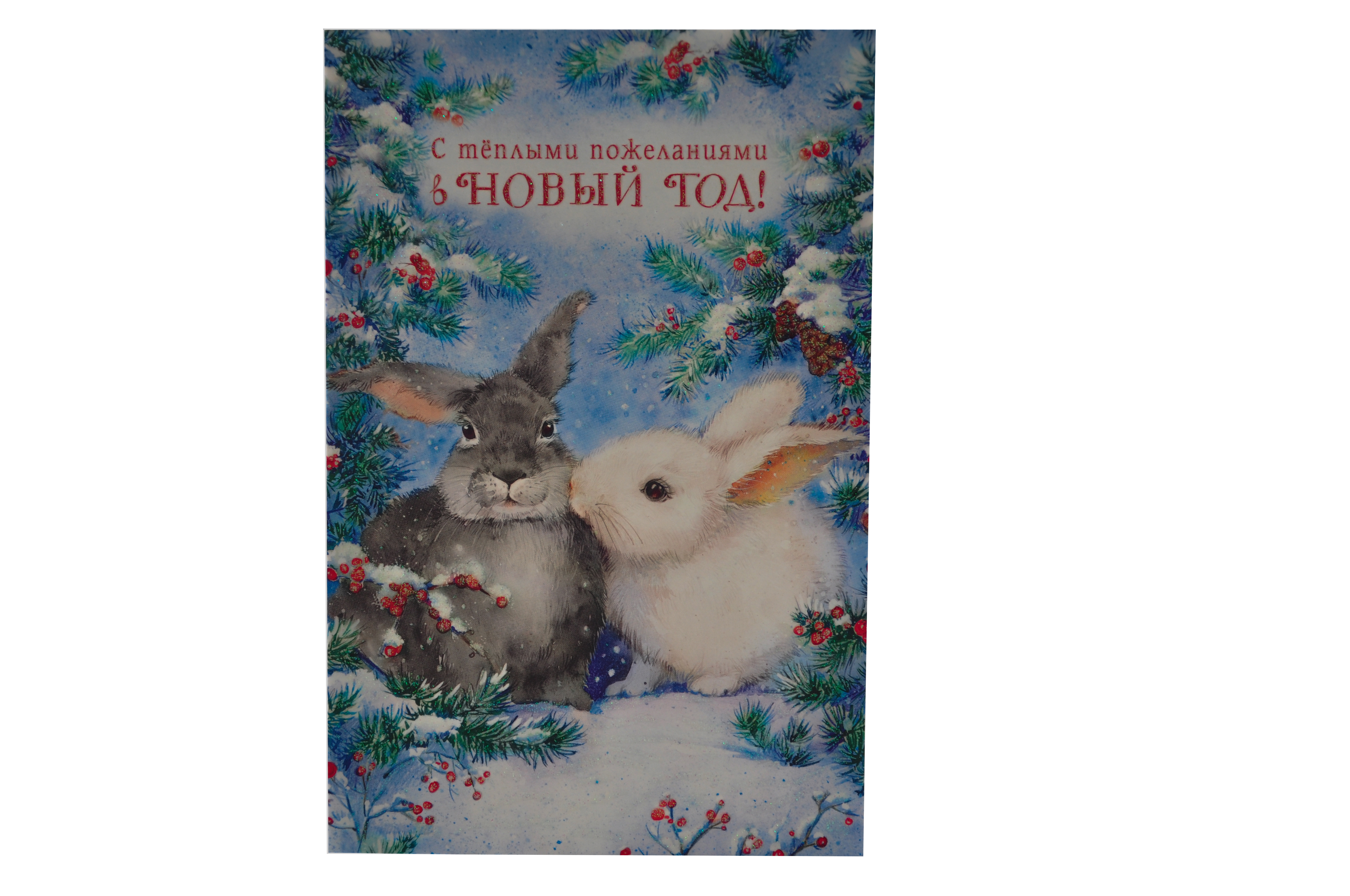 Открытка  С теплыми пожеланиями в Новый год!
