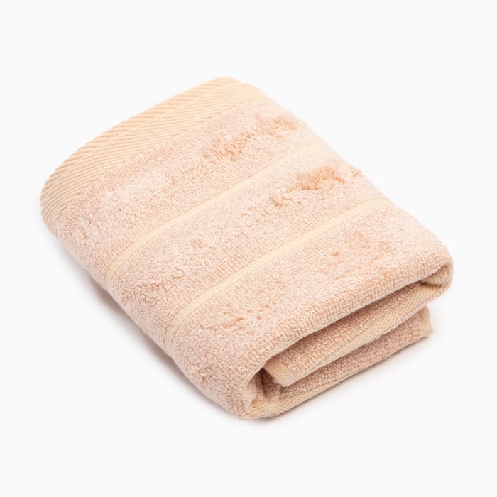 Полотенце махровое "Этель" Bamboo Biege 50х90 см, 450гр/м2