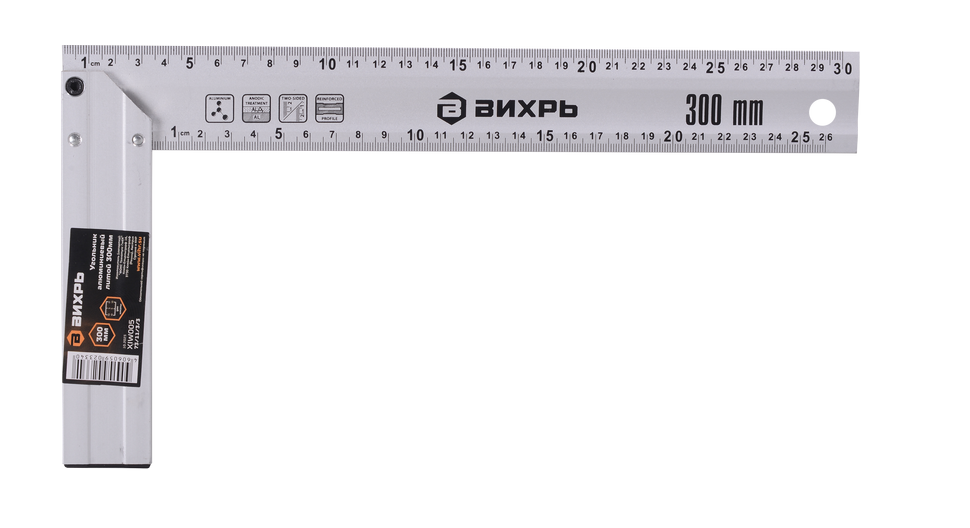 Угольник алюминевый литой 300мм Вихрь 73/11/3/3