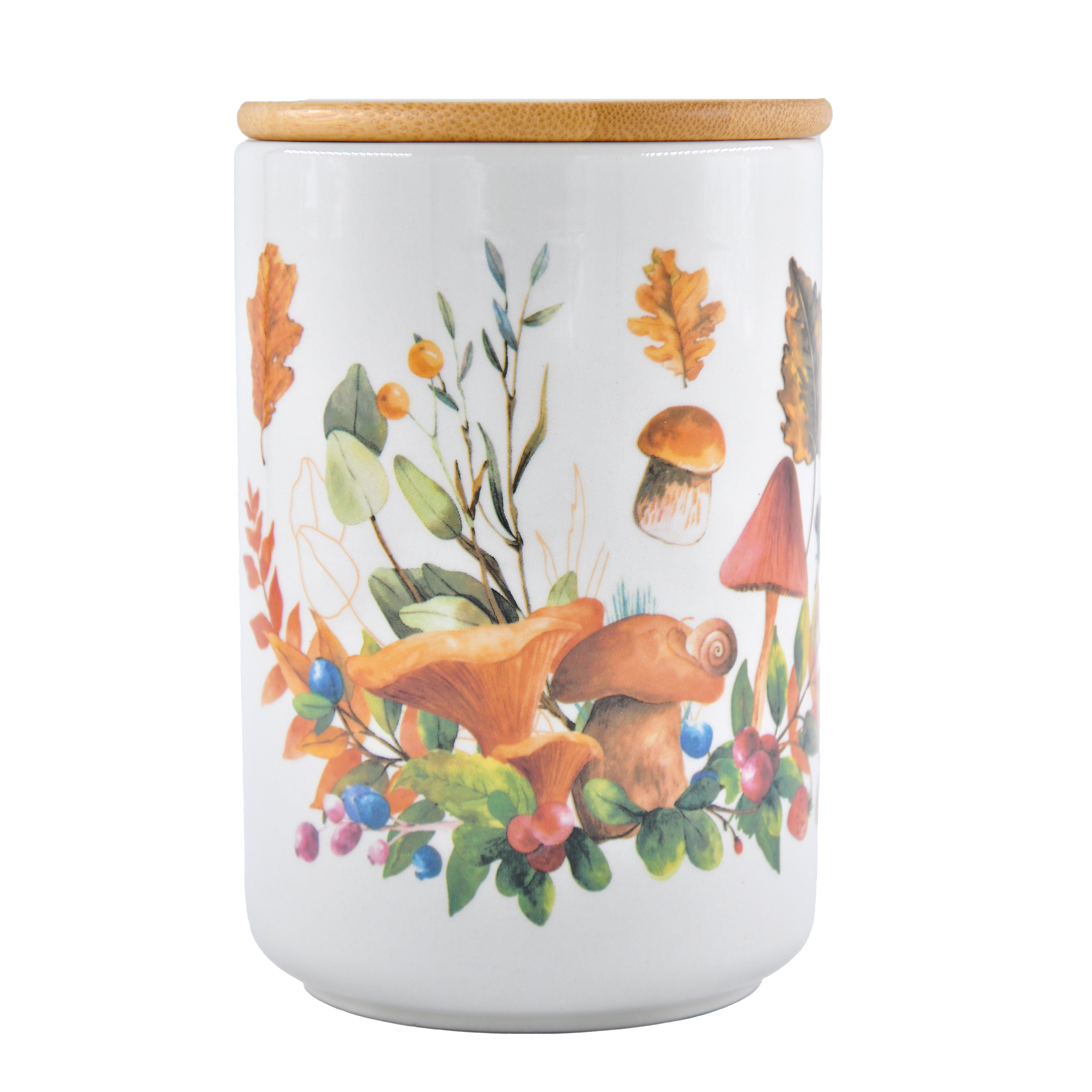 Банка PRIMA COLLECTION Грибное лукошко с бамбуковой крышкой, 800 мл