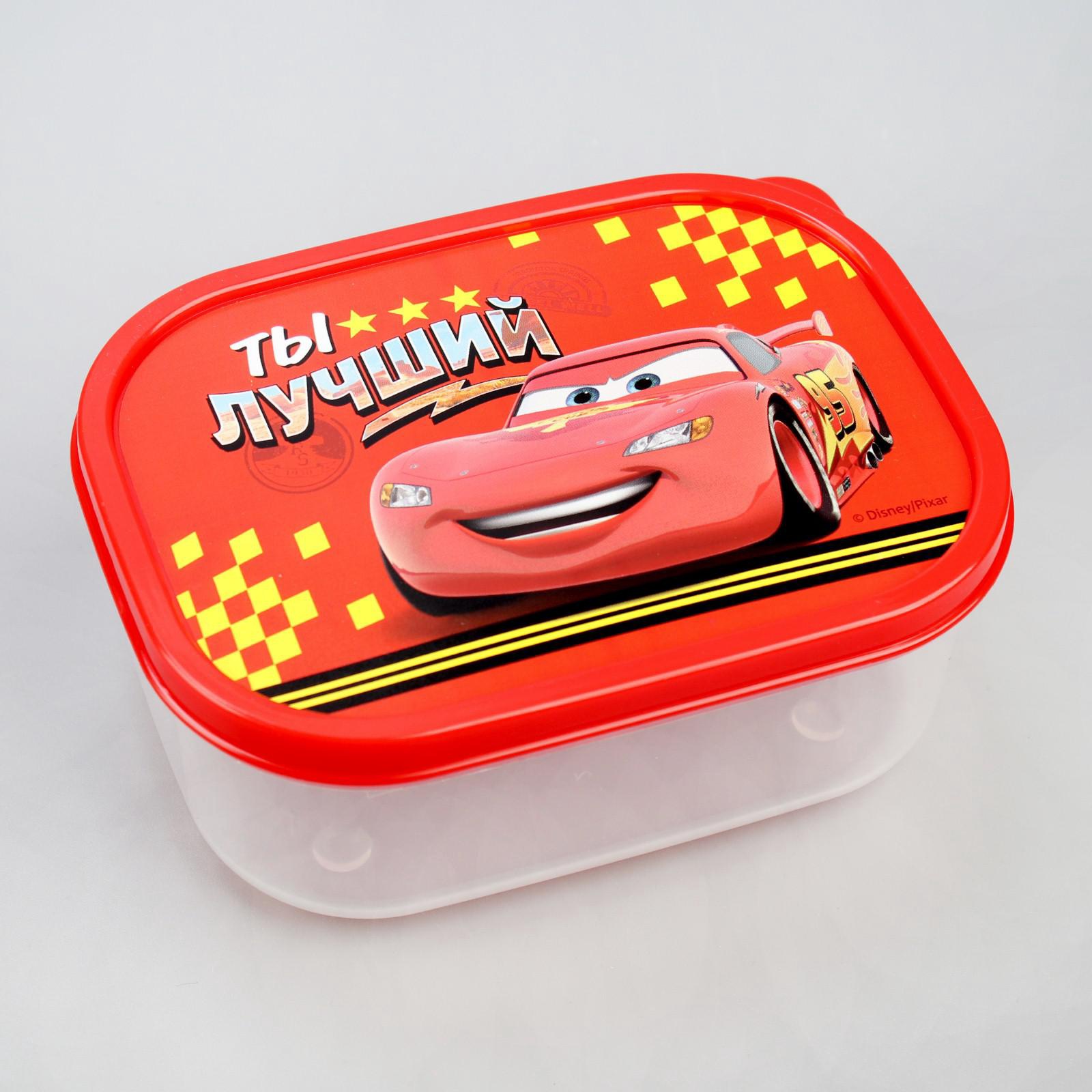 Ланч-бокс прямоугольный 0,5 л Тачки "Ты лучший"