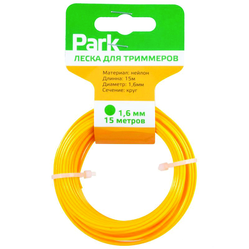 Леска для триммера Park, диаметр 1,6 мм, длина 15 м