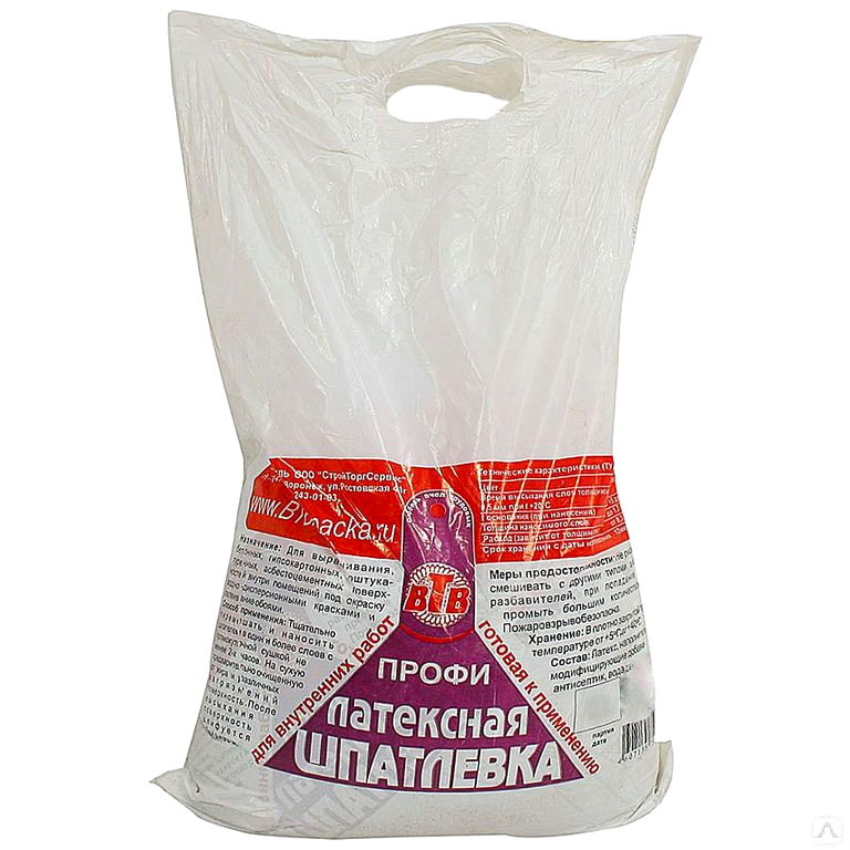 Шпатлевка латексная ВТВ Профи, 5 кг, пакет