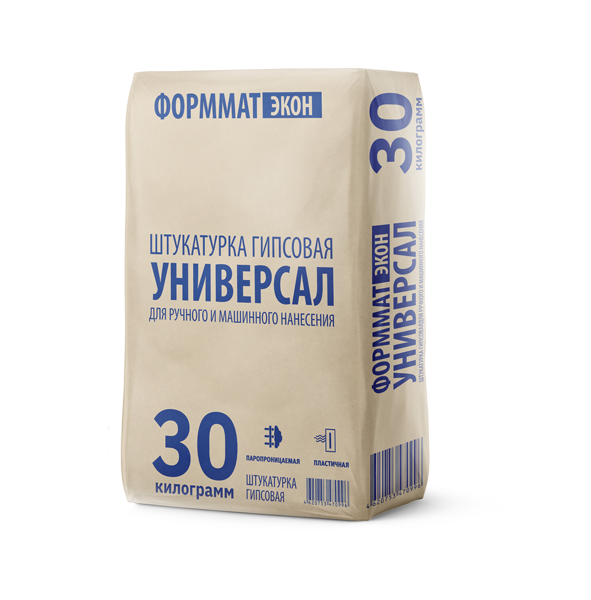 Гипсовая штукатурка Формматэкон Универсал (30кг)
