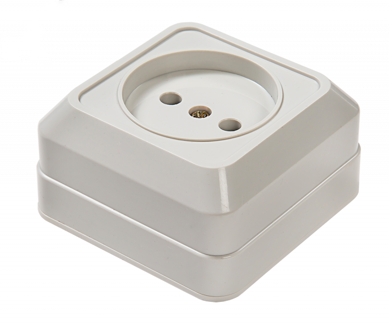 Розетка 1-м ОП Bolleto 7022 16А IP20 бел. ASD / IN HOME 4680005959785