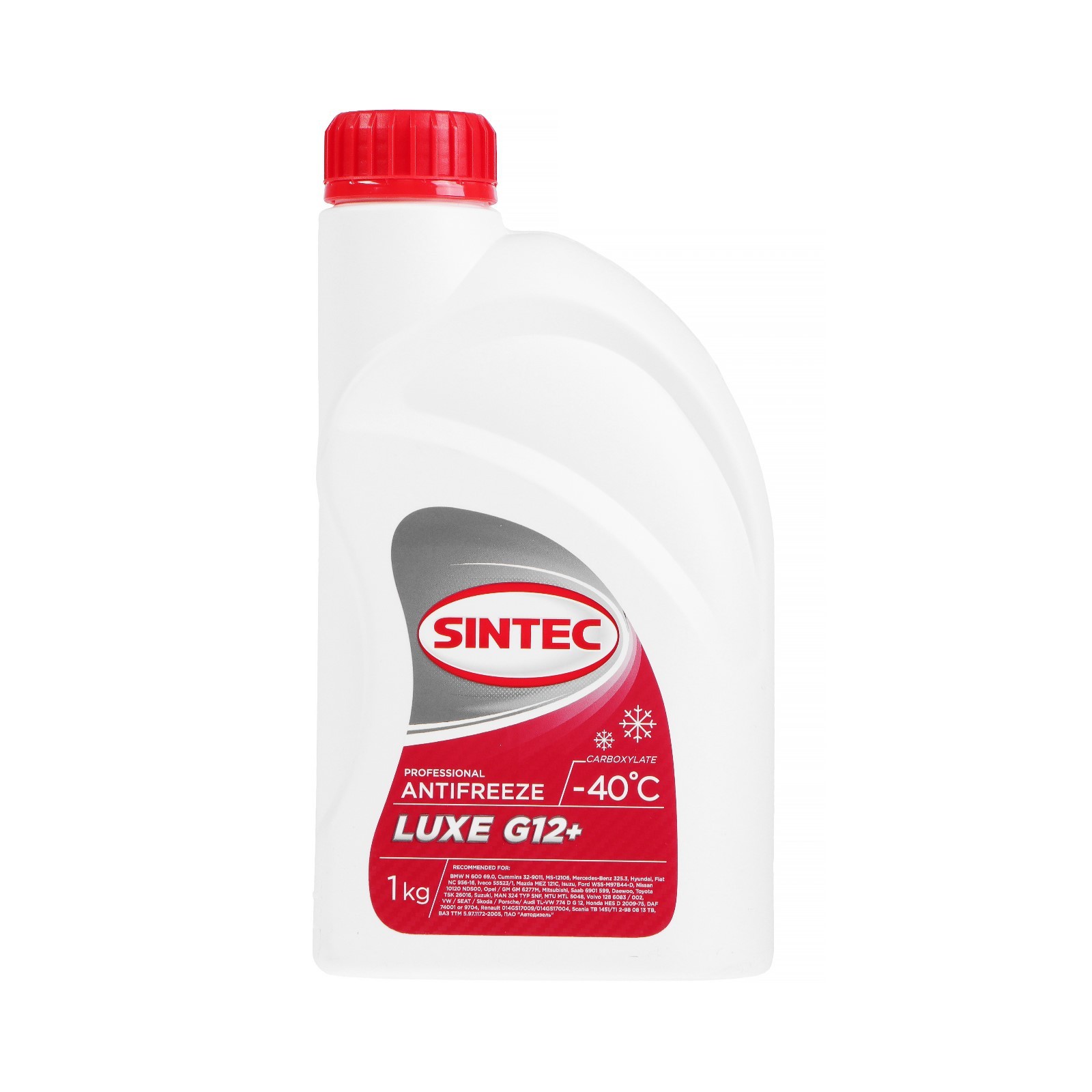 Антифриз Sintec Luxe G12+ 1кг (red НОВЫЙ)