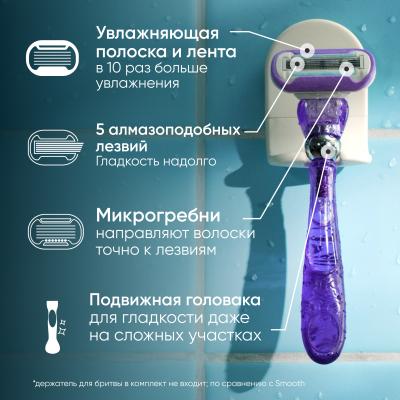 Бритва GILLETTE VENUS Swirl с 1 сменной кассетой 