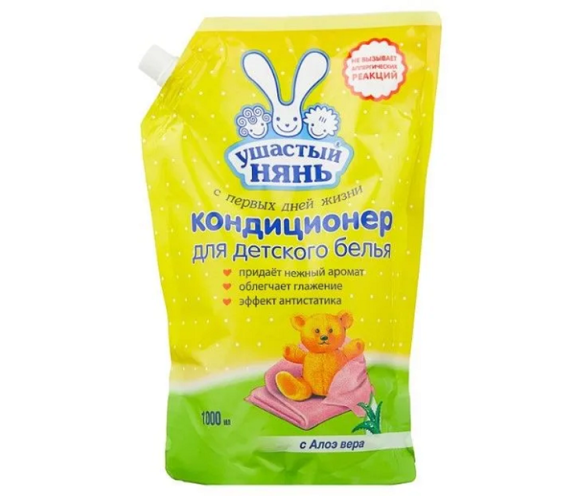 Кондиционер д/белья УШАСТЫЙ НЯНЬ с алоэ вера 1л