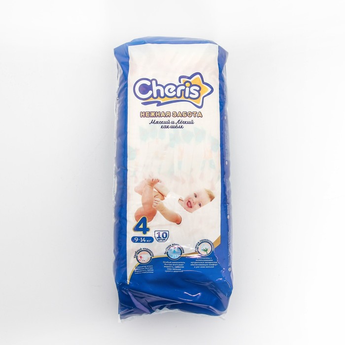 Детские подгузники Cheris 10 шт. размер L (9-14кг)
