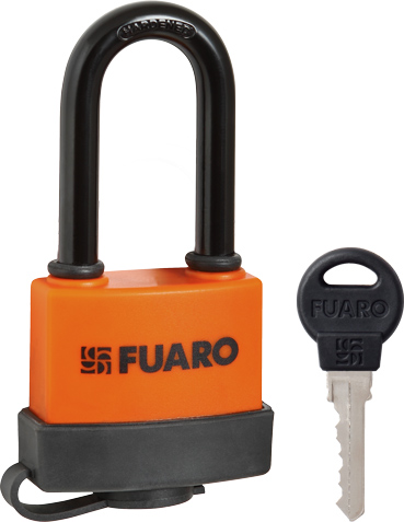 Замок навесной PL-WEATHER-3650 LS 3key  удл. дужка, англ. /блистер (FUARO)