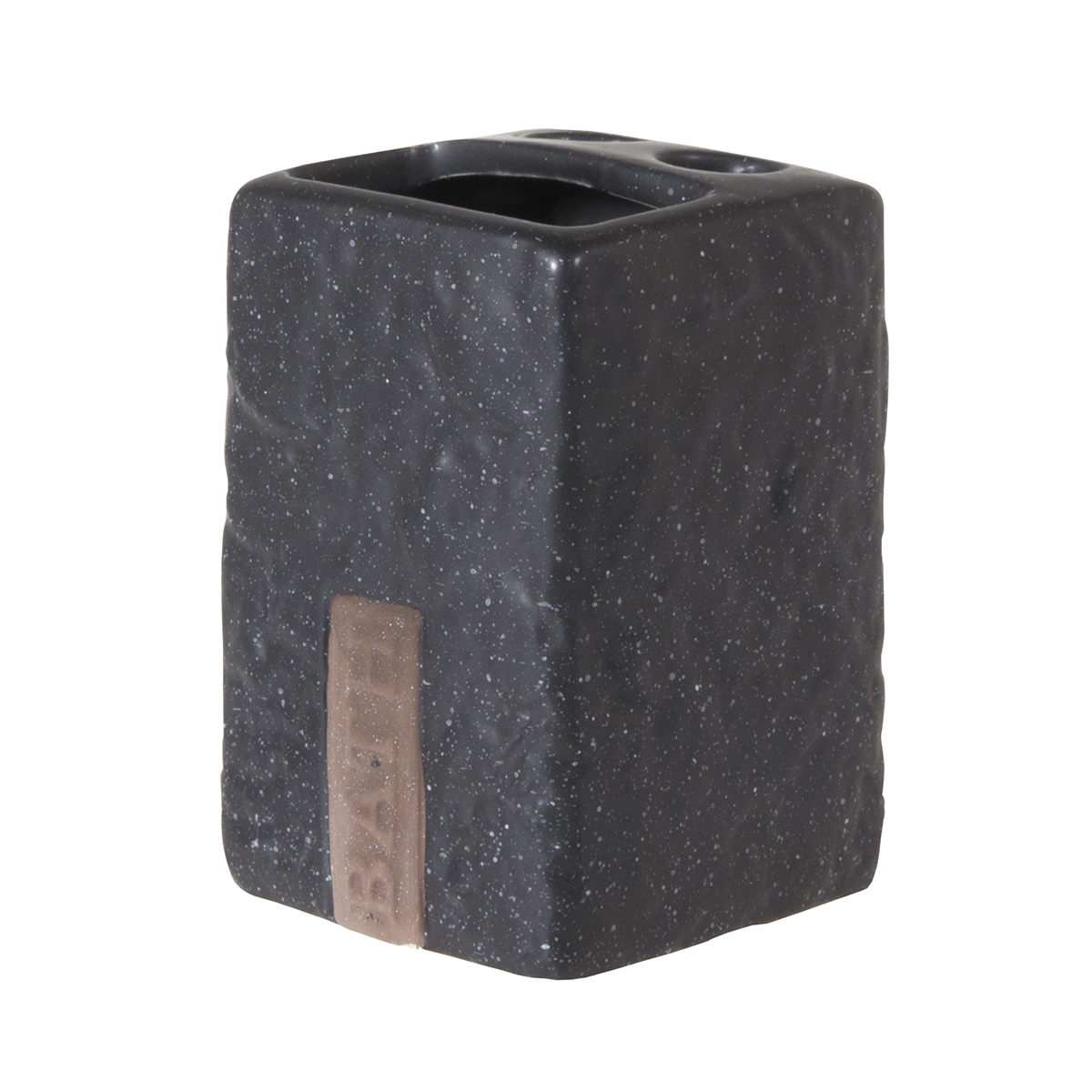 Стакан для зубных щеток Рыжий кот Bath 003982, фарфор, 7 x 7 x 10,5 см