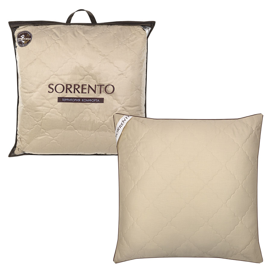 ПП Подушка 70*70 см "Верблюжья шерсть" стеганая, Sorrento Deluxe