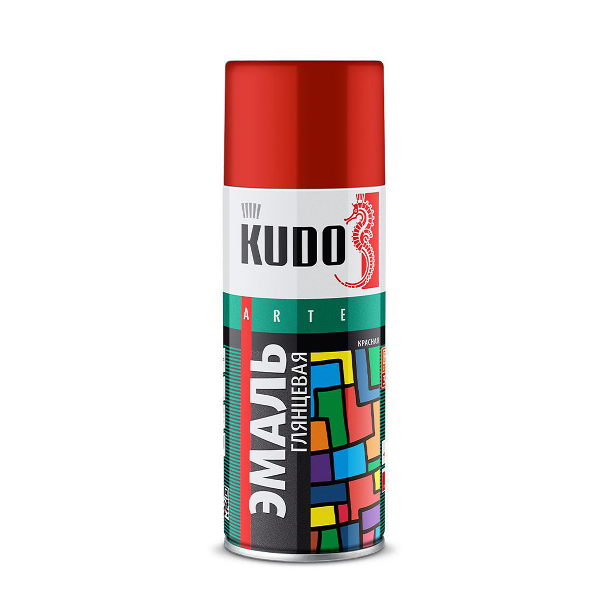 Аэрозольная алкидная краска Kudo KU-10114, 520 мл, RAL 5024, серо-голубая