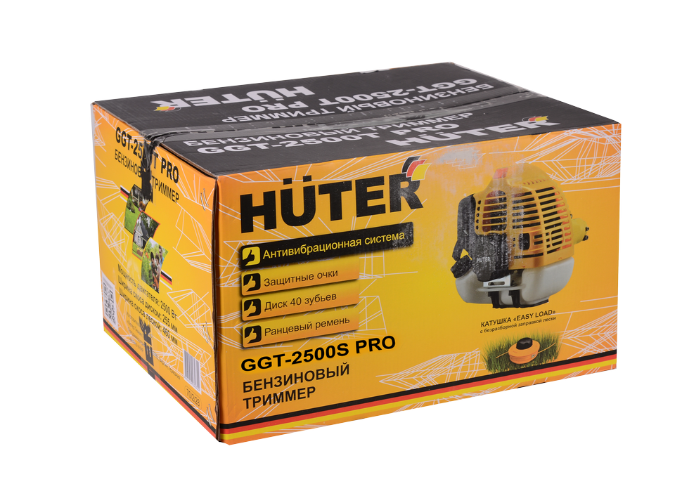 Бензиновый триммер GGT-2500S PRO (с антивибрационной системой) Huter 
