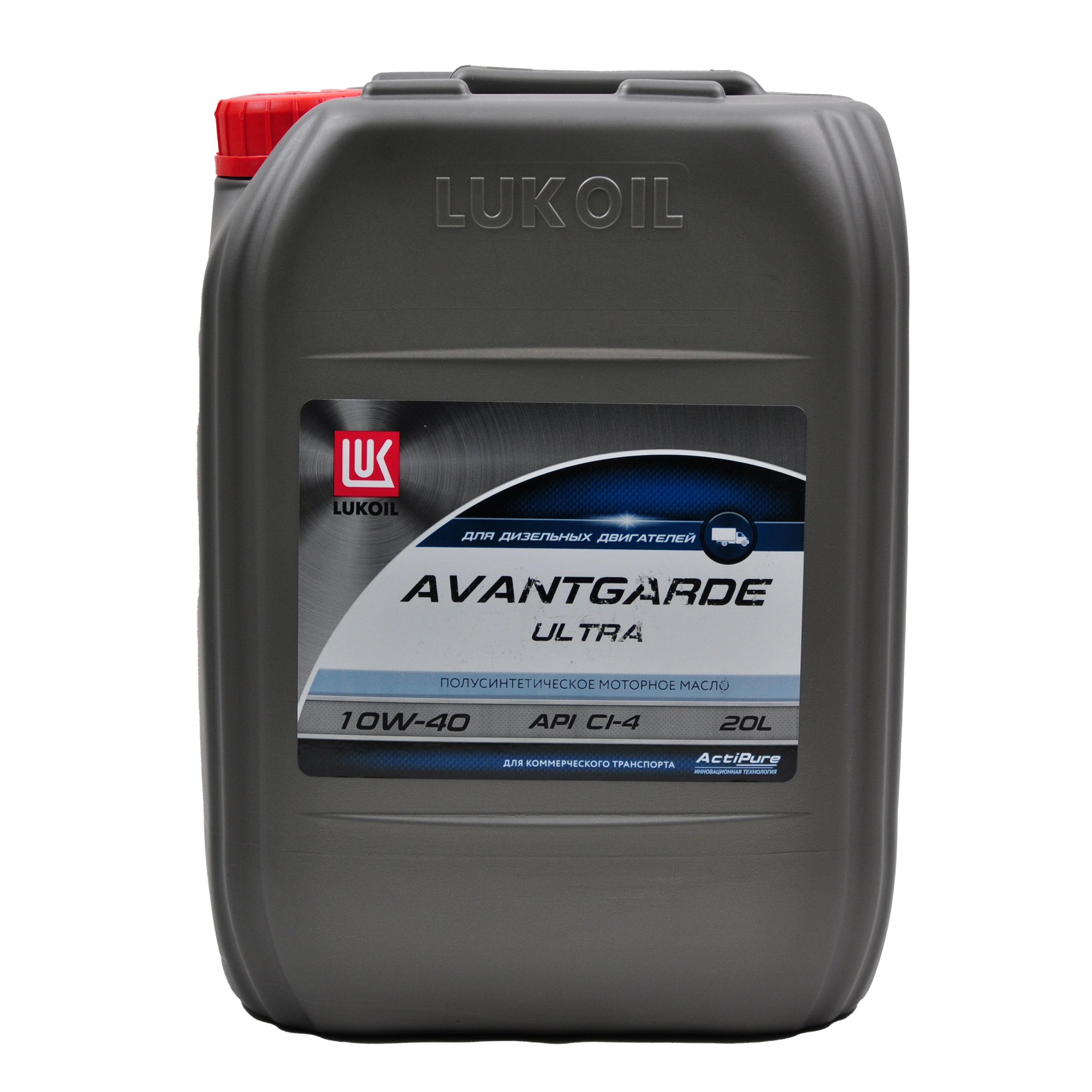 Моторное масло ЛУКОЙЛ Авангард Ультра полусинтетическое SAE 10W‑40, API CI‑4/SL, 20 л