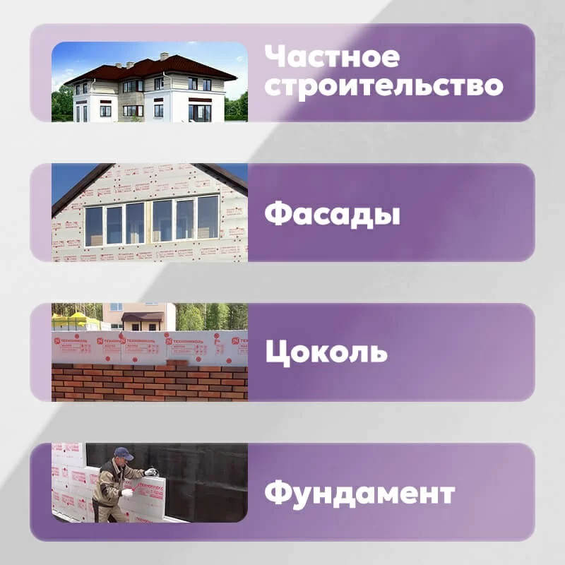 Плиты пенополистирольные экструзионные ТЕХНОПЛЕКС/ TECHNOPLEX 1180х580х30-L (13 плит/упак)