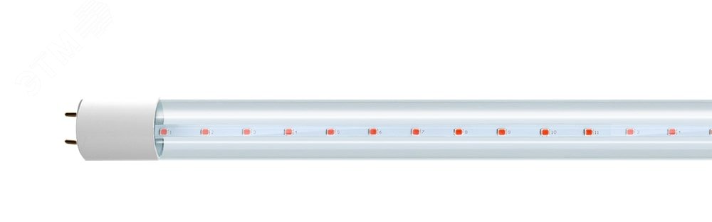 Лампа светодиодная LED 16Вт Т8 для растений прозрачная 1200 мм G13 jazzway
