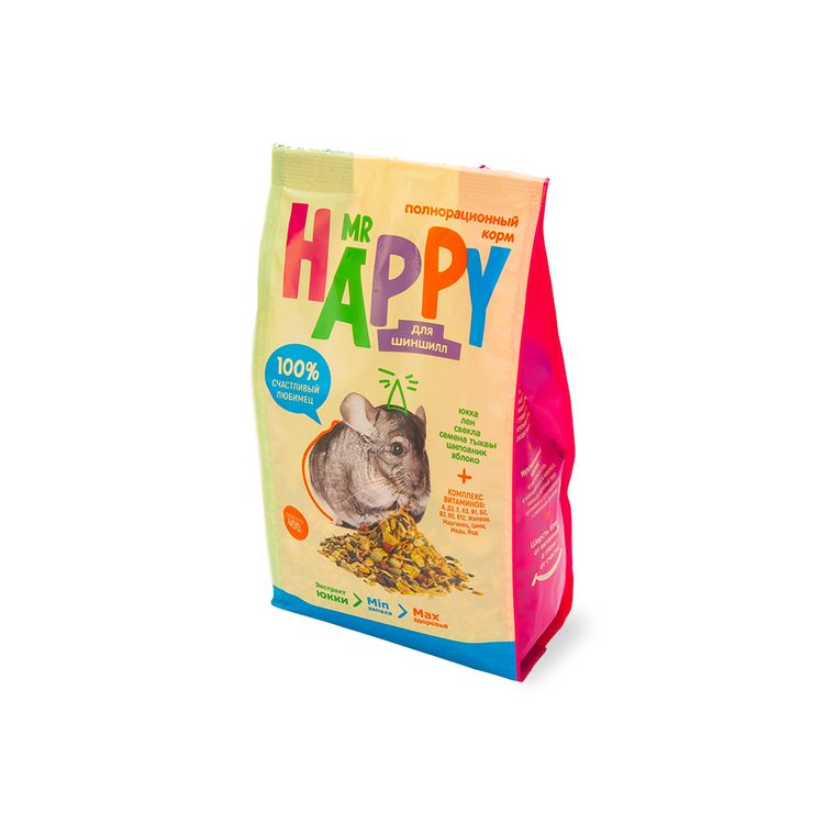 Корм MR HAPPY сухой для шиншилл, 400 г