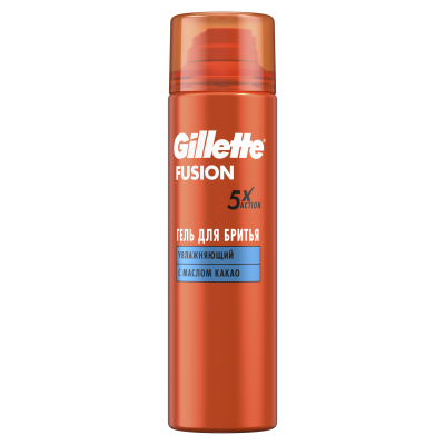 GILLETTE FUSION Гель для бритья Увлажнение 200 мл
