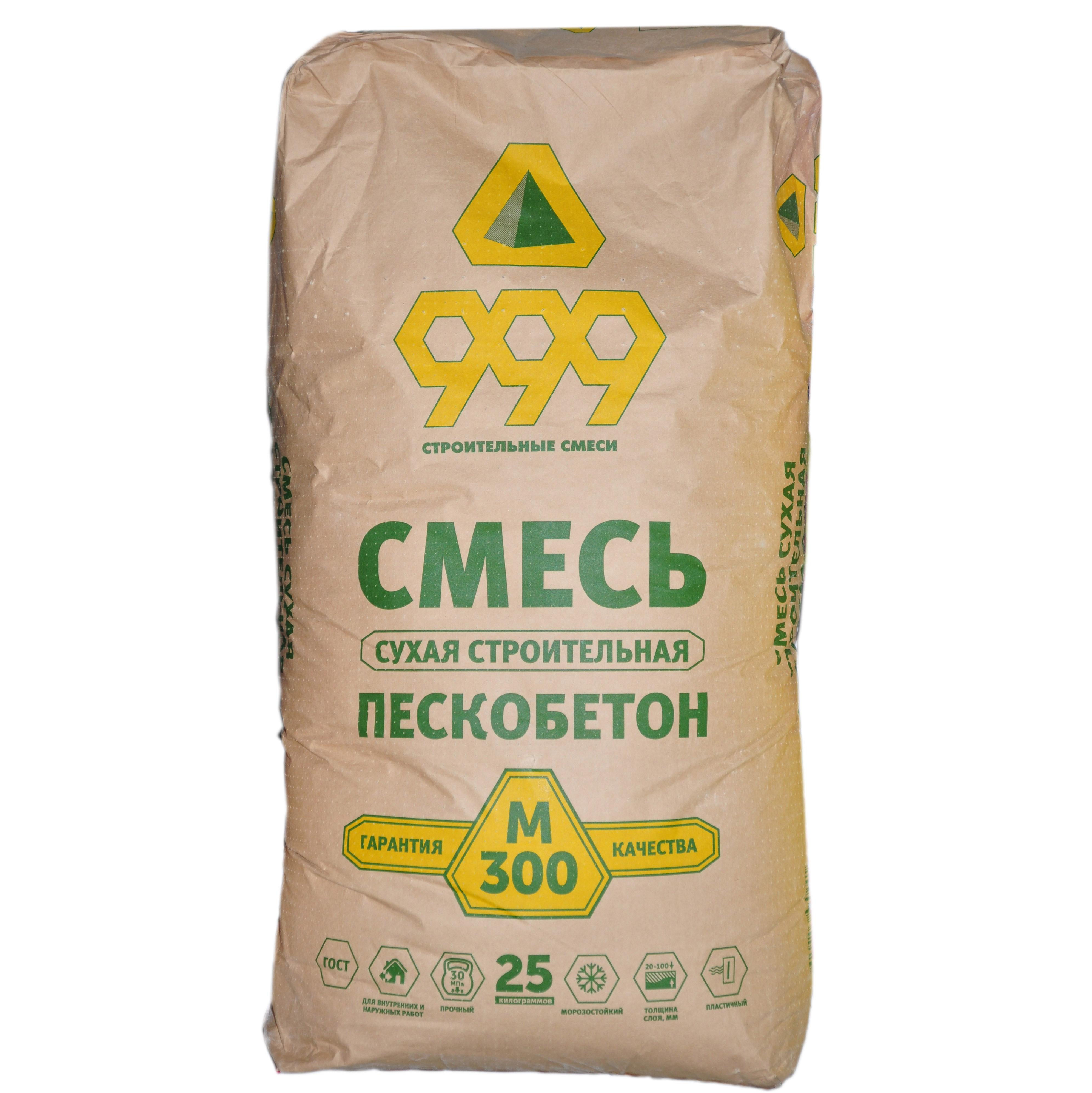 Пескобетон 999 М-300 (25 кг)