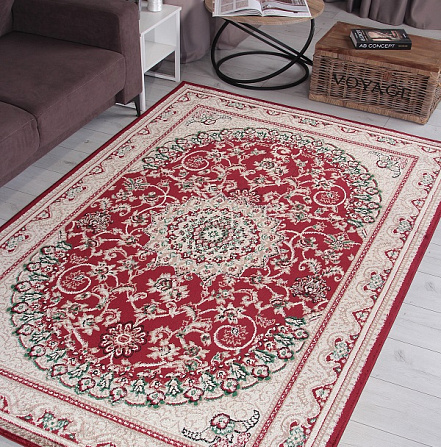 Ковер DARGA 2,0*3,0 прямой F672 RED-CREAM