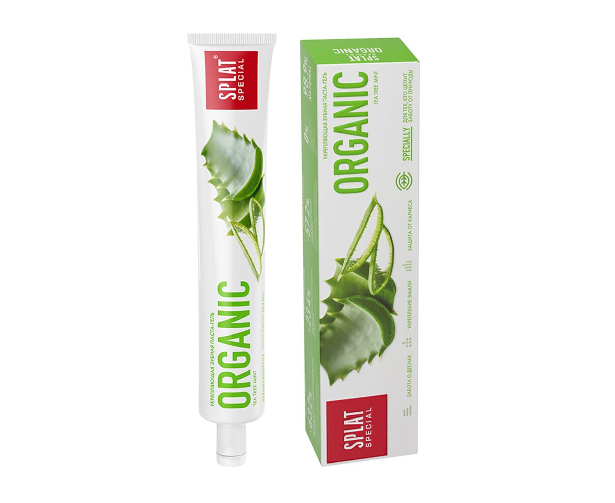 Зубная паста Splat, Professional Special Organic, 75 мл с Алоэ вера 
