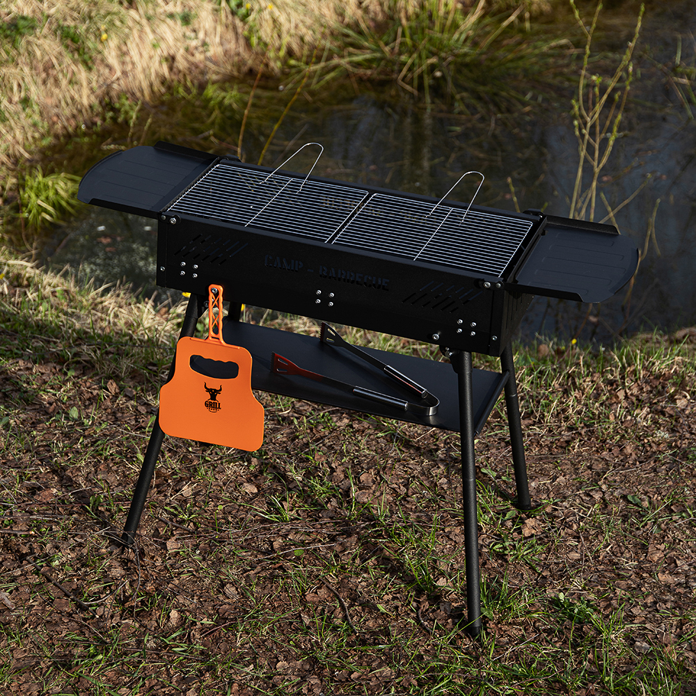 Мангал портативный складной, 110х75х30 см, раб. поверх. 66х30 см GRILLBOOM