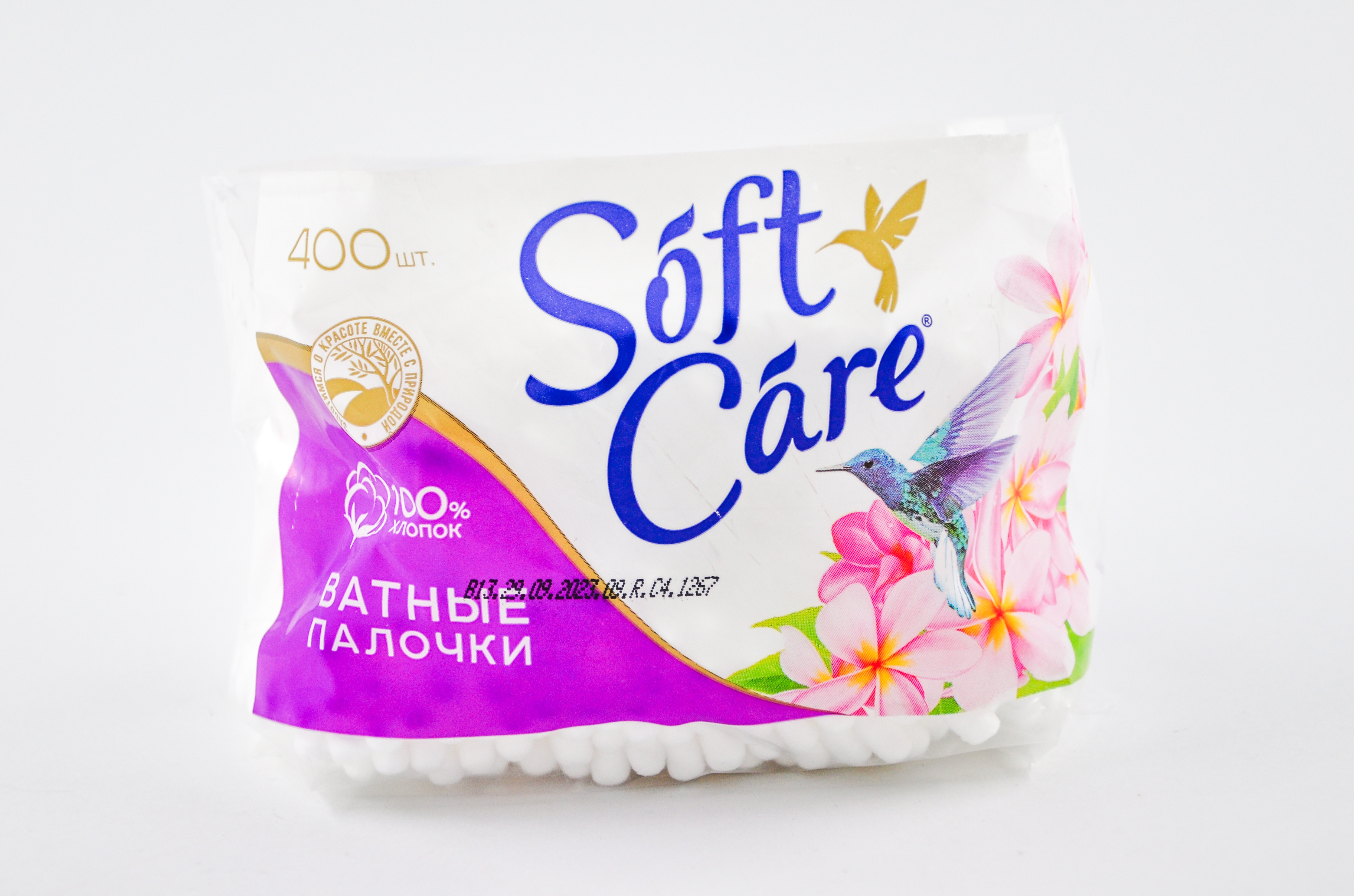 Ватные Палочки Ромакс Soft Care 400шт пакет