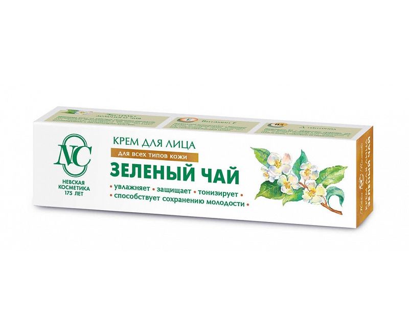 Крем д/лица 40мл Н.К. ЗЕЛЕНЫЙ ЧАЙ защитный