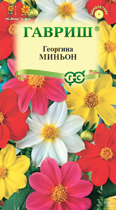 Семена Георгина Миньон, смесь 0,3 г