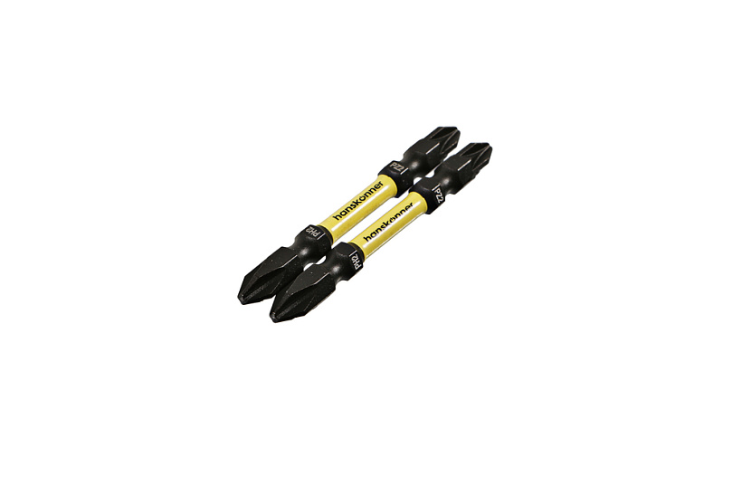 Биты PH2PZ2x65мм, ImpactPower, двуст., торсионные, 2шт, Hanskonner