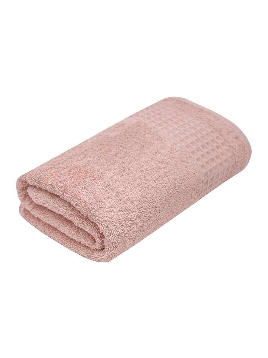 Махровое полотенце УЗБ Льеж м7744_12 L 70*130 см, персиковое