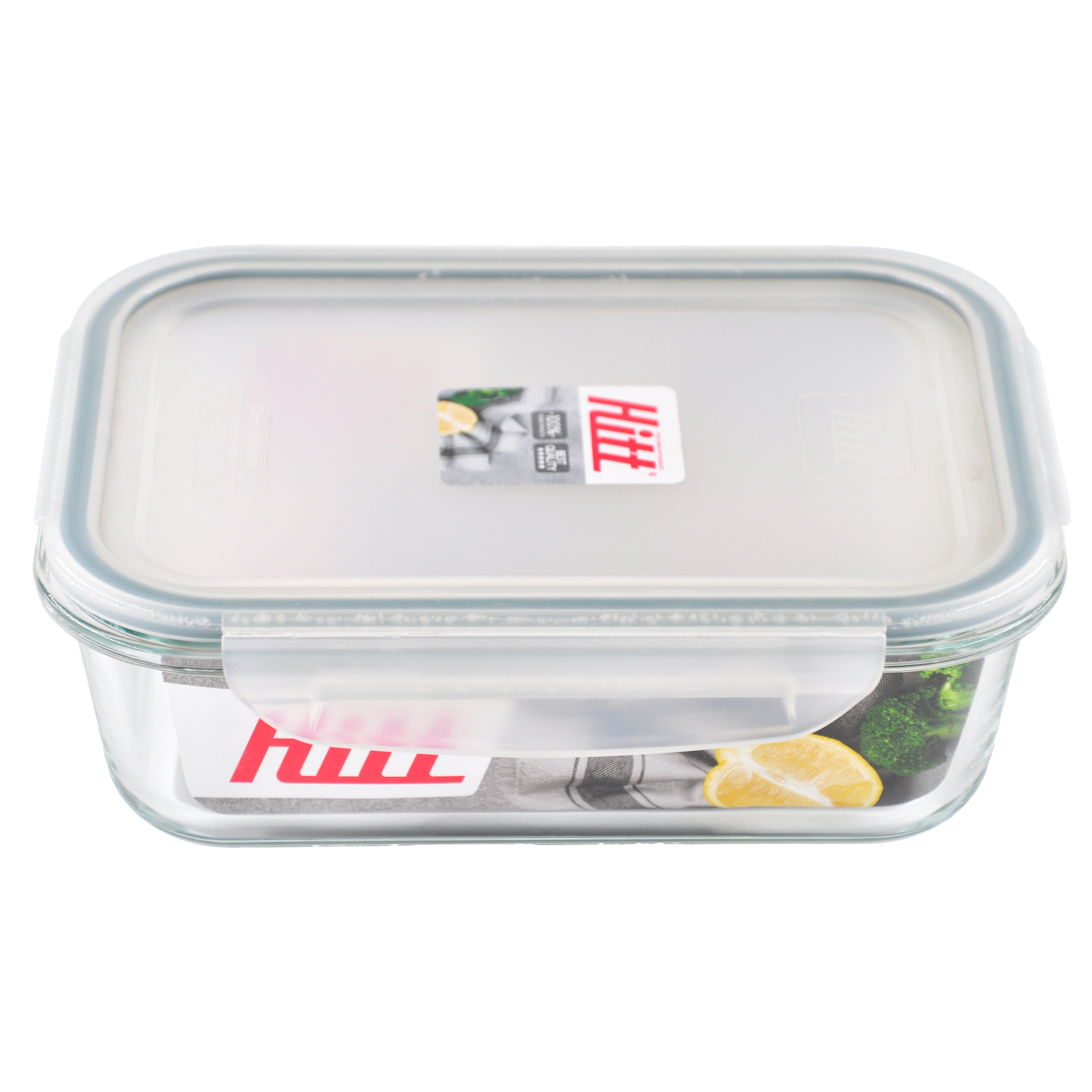 Контейнер для продуктов HITT 1,0л герметичный, стеклянный, жаропрочный