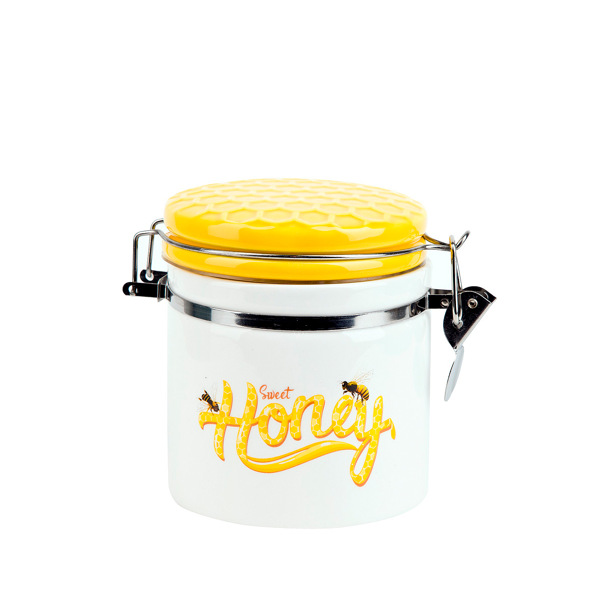 Банка для сыпучих продуктов Dolomite Honey, с клипсой, 480 мл, 14,5 x 10 x 12 см