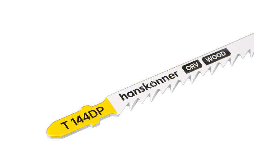 Пилки для лобзика по дереву 2шт, T144DP (дер 5-50мм, пласт<30мм) Hanskonner