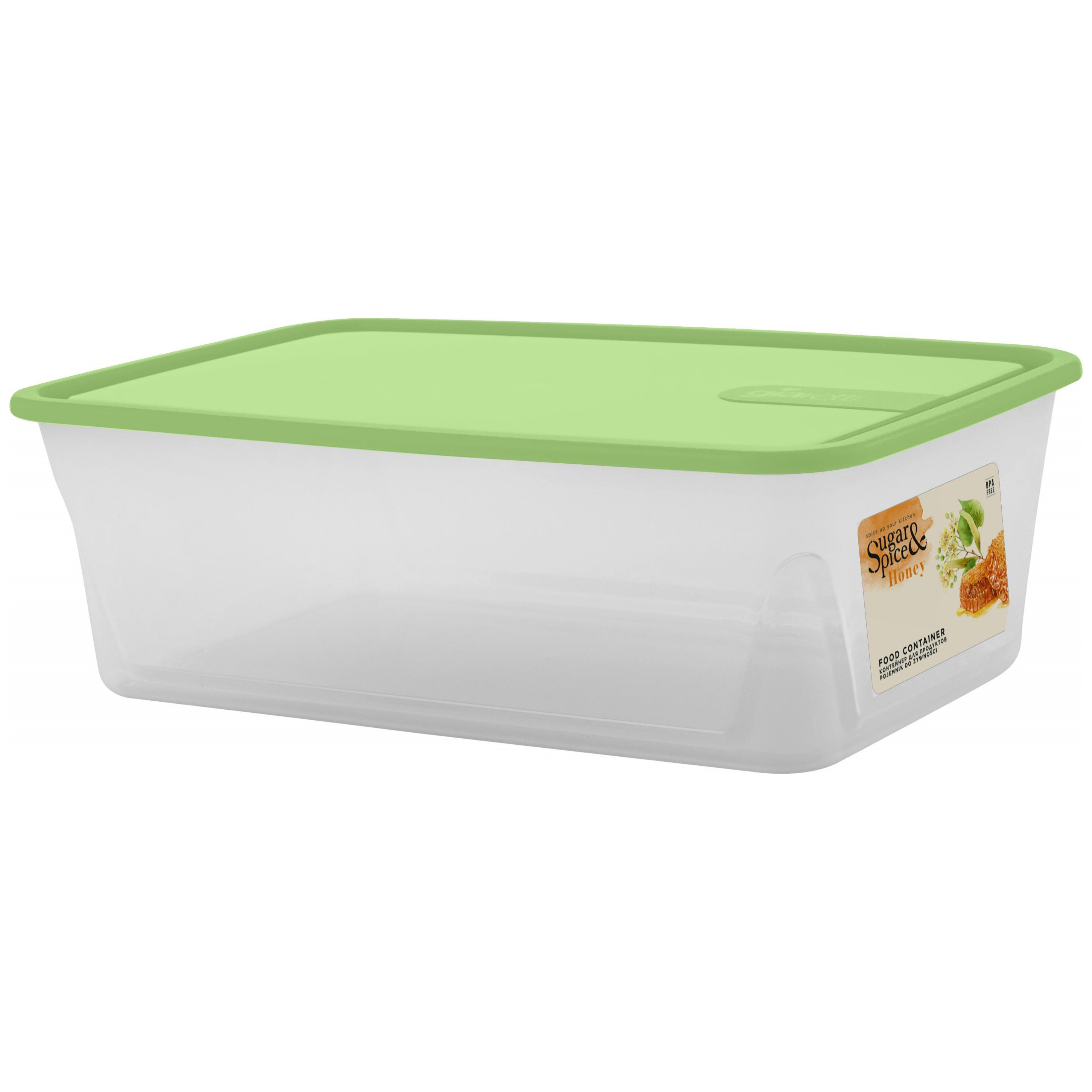 Контейнер для продуктов Sugar&Spice Honey, 1.6 л, прямоугольный, фисташка
