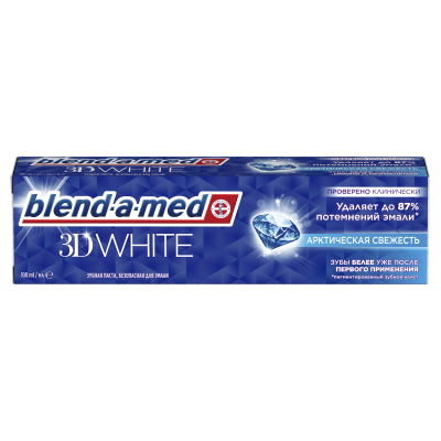 Зубная паста BLEND_A_MED 3D White Арктическая свежесть 100 мл