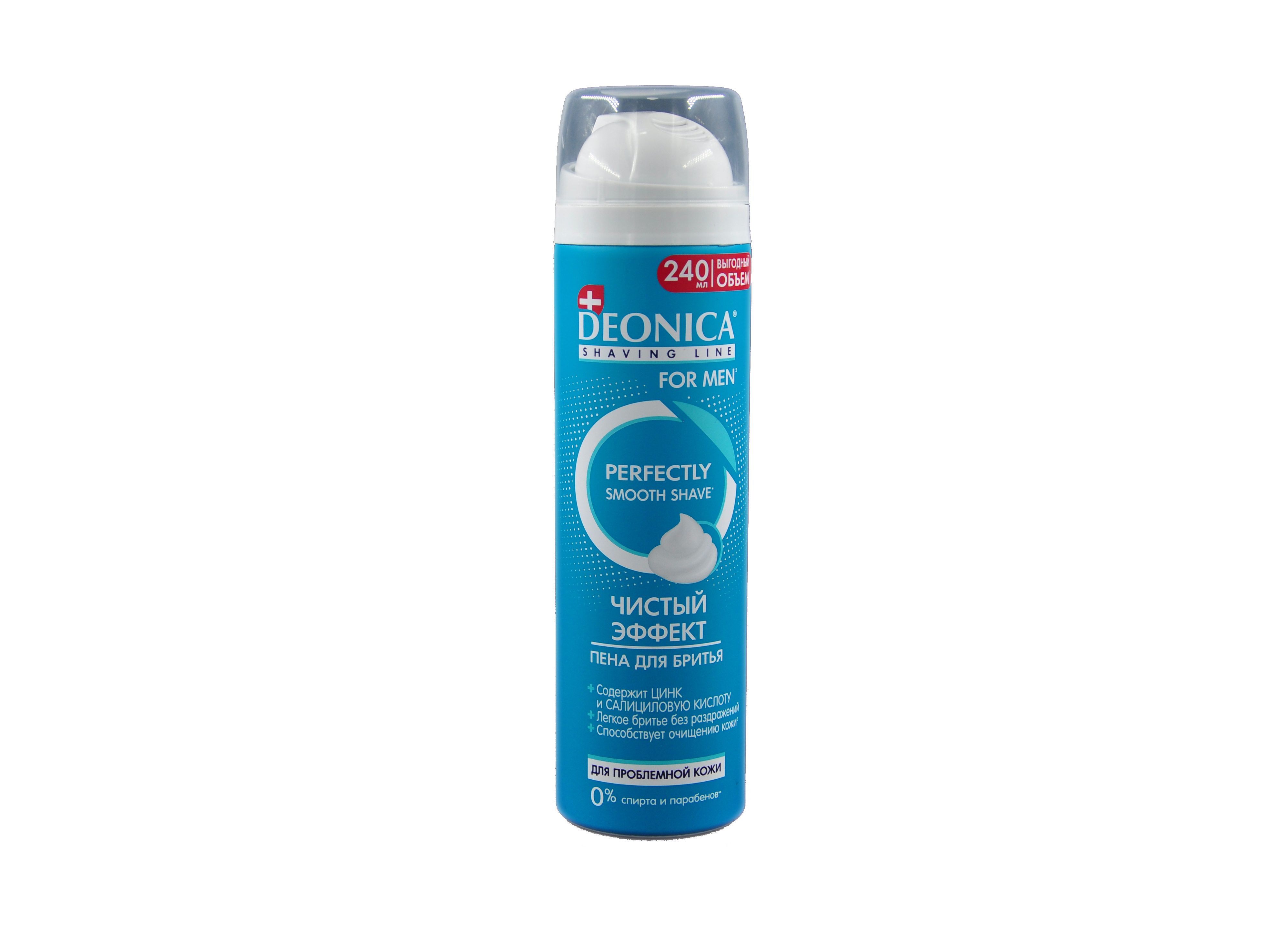 DEONICA FOR MEN Пена для бритья Чистый эффект 240 мл