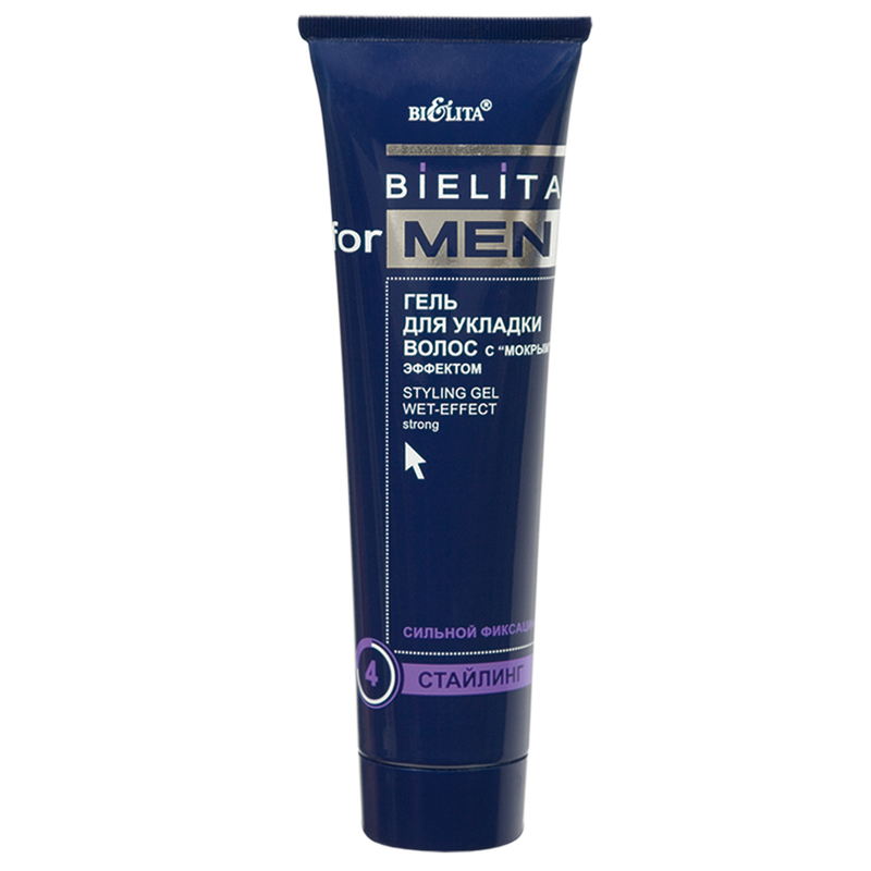  Гель для укладки волос с мокрым эффектом Bielita Men 100 мл